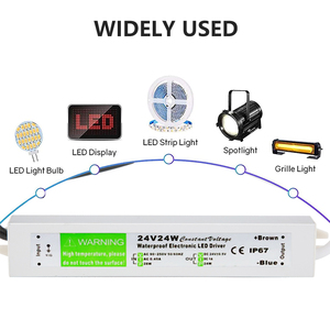 Bộ Biến Áp Dẫn Động Điện Tử LED 110V 22V AC Sang DC 24V 24W 1A Vỏ Nhôm IP67 Chống Nước Ngoài Trời Công Tắc Silicon Sup - Product Image 5