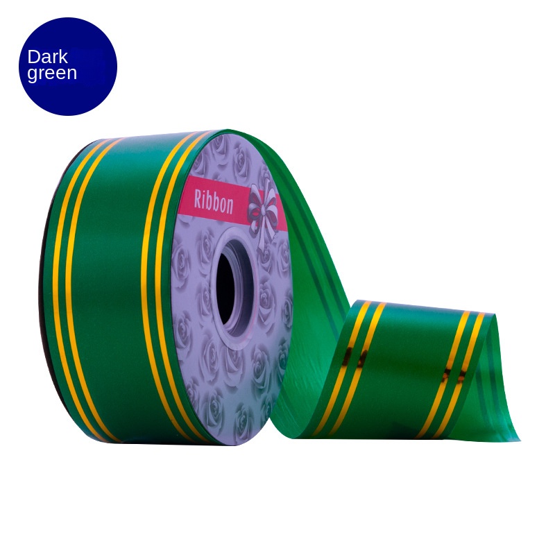 Xianghui Plastic 4.8cm 100 Yards Large Roll Ribbon Phnom Penh Printed Festive Atmosphere Gift Packaging for Wedding Celebration