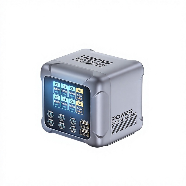 Multi-port GaN Fast Charger Multiple Sockets 420W PD Charging for Mobile Phones Laptops Cameras-Foldable Design Retractable