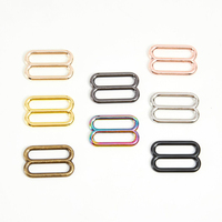 Boucle triangulaire multicolore en alliage de zinc, ajusteur de sangle métallique, accessoires de quincaillerie pour vêtements et sacs