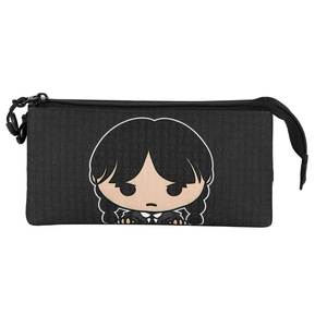 Estuche para lápices triple Karactermania Wednesday Cute, gris - Product Image 2