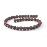 Perles rondes de roche volcanique naturelle Diffuseur d'huile essentielle de pierre de lave colorée Perles en vrac pour la fabrication de bijoux faits à la main Cadeau