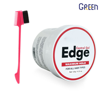 Beste gel voor haarrandcontrole voor zwart haar, sterke hold-formule, maakt babyhaar glad, vlokkenvrij.