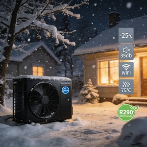 Certifié CE EVI Basse Température -30 ℃    Pompe à chaleur air-eau R290 de 6KW-24KW, idéale pour le chauffage et le refroidissement de l'eau, très demandée sur le marché européen - Product Image 1