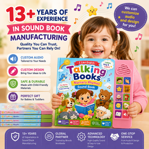 Livres sonores interactifs pour enfants : apprenez et jouez avec des livres parlants en anglais, des comptes-rendus et des livres cartonnés personnalisés avec boîte à son - Product Image 1