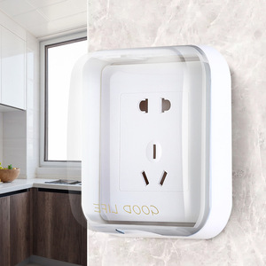 Wall Socket Waterproof Cover 2 Outlets IP44 PC Material Tamper Resistant For Bathroom Kitchen Protection - Product Image 4