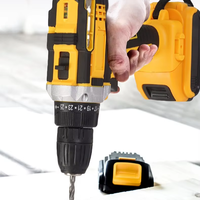 Perceuse à percussion sans fil rechargeable avec mandrin sans clé de 3/8 pouce pour travaux de construction lourds sur métal, personnalisation OEM, max 10 mm