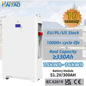 Batteries au <span class=keywords><strong>lithium</strong></span> LiFePO4 51,2 V 48 V 300 Ah 200 Ah 100 Ah pour stockage d'énergie domestique, solaires 5 kW 10 kW 15 kW, avec BMS, entrepôt UE - Product Image 2
