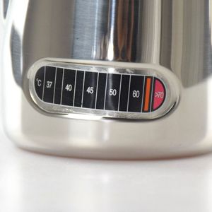 Q Milk Jug 600Ml Thép Không Gỉ Bình Tạo Bọt Kéo Hoa Cốc Hiển Thị Nhiệt Độ Cà Phê Sữa Frother Latte Nghệ Thuật Bọt Sữa Để - Product Image 5