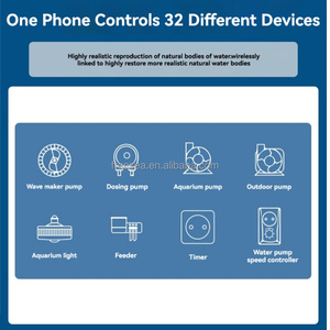 Jebao Wave Maker DMP-10/20/30/40 Smart Bluetooth App Besturing Draadloze Zoetwater Zoutwater Visbak <span class=keywords><strong>Aquarium</strong></span> Pomp - Product Image 3