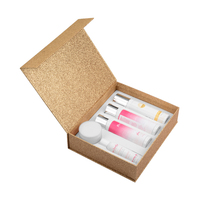 Emballage cosmétique personnalisé avec logo Coffrets cadeaux de parfum Boîte en papier rigide pailleté Boîtes cadeaux de luxe biodégradables avec fermeture magnétique
