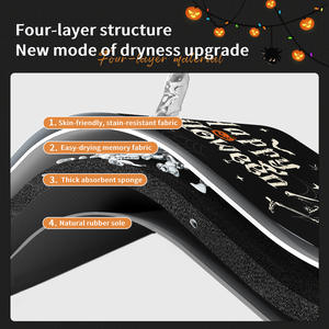 Alfombra decorativa de calavera de Halloween, rectangular, de tierra de diatomeas, para baño, fácil de limpiar - Product Image 4