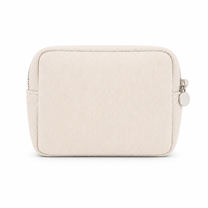 Customized Eco-Friendly Natural Plain Cotton <b>Make</b> <b>Up</b> Bag Storage <b>Pouch</b> Custom Embroidery Logo Cosmetic Bags - Product Image 2