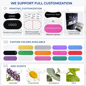 HLK Extra Strength Pain Free Removal Custom logo Athletic Breathing <b>Breath</b> Sports Nasal <b>Strips</b> Nose Tape for Breathing Snoring - Product Image 3