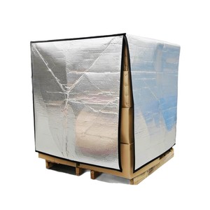 Aluminum <b>Foil</b> Pallet Cover Silver 0.18-0.24mm Heat <b>Insulation</b> For Cold Chain Transportation - Product Image 1