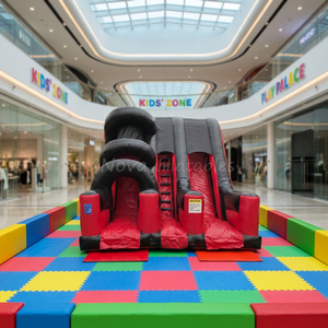 Nuevo, Gran Oferta, <span class=keywords><strong>Casa</strong></span> <span class=keywords><strong>de</strong></span> Brinco Inflable Roja Grande para Exteriores, Tobogán, Material <span class=keywords><strong>de</strong></span> PVC, Parque <span class=keywords><strong>de</strong></span> Aventuras para Niños, Uso Deportivo - Product Image 1