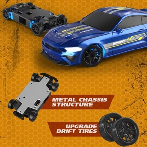 Coche de Derrape Recargable de Alto Rendimiento a Escala 1/43 para Niños, Metálico, Resistente a Impactos, con Luces y Control Remoto - Product Image 5