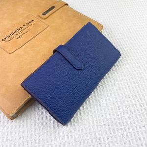 Cartera de Cuero Genuino para Hombre, Diseño Geométrico con Botones, Multifuncional, con Ranuras para Tarjetas y Efectivo, Estilo Casual con Colores Contrastantes - Product Image 6