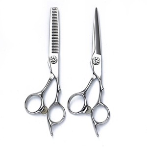 Hairdressing Scissors 6 Inch Stainless Steel Thinning Shears Professional Haircutting Tools Flat Shear Regular Thinning Scissors - Product Image 1