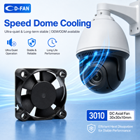 Ventilateur étanche 30x30x10mm 3010 5V 12V 30mm DC axial pour refroidissement de dôme rapide et machine d'épilation laser