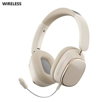 Mikrofon Headset Gaming suara Surround untuk Bluetooth 5.3 7.1 headphone earphone olahraga Over-Ear Noise Cancelling telinga lembut