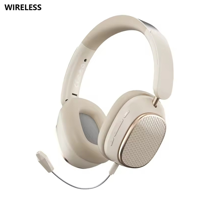 For Bluetooth 5.3 7.1 Surround Sound Gaming Headset Microphone Over-Ear Noise Cancelling Soft Ear Sports Earphones Headphones