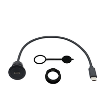 Cable de Extensión USB-C a Tipo-C 5A de Carga Rápida, Resistente al Agua, Transferencia de Datos 3.0 a 5Gbps, Macho a Hembra, 1m 2m, Blindado, para Computadora y Cámara