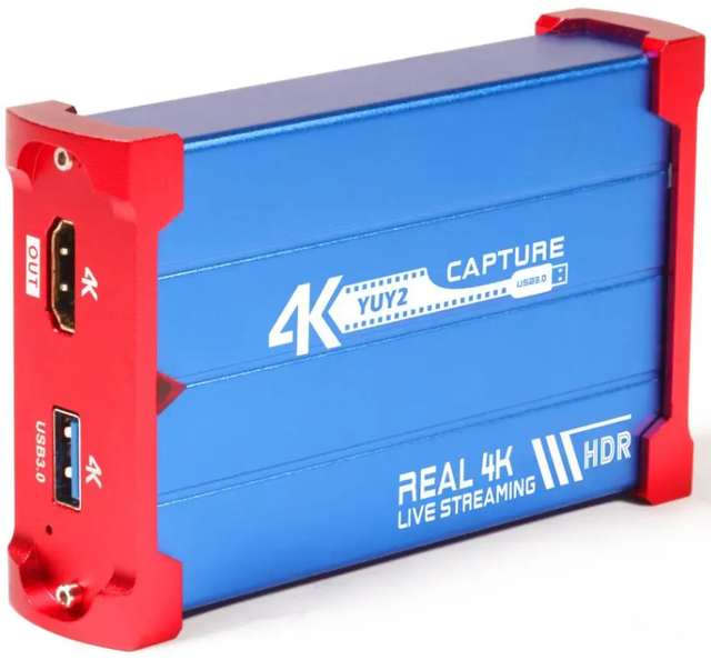 MiraBox HSV3215 4K Capture Card USB3.0 YUY2 4K@30 Capture Rate Live Stream Card for DSLR Switch Xbox PS5