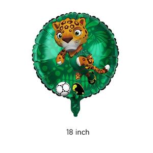 Globos de Aluminio de la Copa Mundial, Mascota Maple Zayu, Globos de Dibujos Animados, Balón de Fútbol, Artículos de Decoración para Fiestas de Cumpleaños - Product Image 3