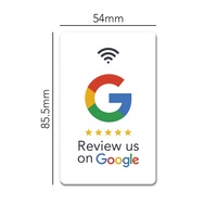 Nouvelle Carte NFC programmable pour avis clients, Carte RFID 13,56 MHz avec puces, Carte de retour d'expérience sans contact
