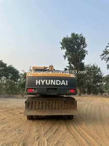 Excavatrice sur roues d'occasion Hyundai 210w-9 d'origine, 21 tonnes, moteur Cummins, forte puissance de creusement, garantie 1 an, à vendre - Product Image 3