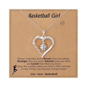 Collana Personalizzata <span class=keywords><strong>per</strong></span> Softball/Calcio/Pallacanestro/Pallavolo, Gioielli Accessori Sportivi, <span class=keywords><strong>Regali</strong></span> di Compleanno e <span class=keywords><strong>Natale</strong></span> <span class=keywords><strong>per</strong></span> Amanti dello Sport - Product Image 3