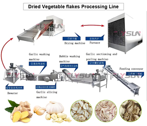 Ligne de production de tranches de gingembre en acier inoxydable de qualité alimentaire avec unité de séchage et d'emballage à bande transporteuse à basse température - Product Image 4