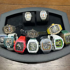 RM High-Quality Power Reserve Sapphire Hip-Hop Sports Diving Watch, Durable Fiber Case, <b>Automatic</b> Self-Winding , Rubber Strap - Product Image 2