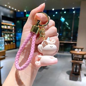 Manufacturer's Cute Cartoon <b>Cat</b> Keychain 3D PVC Plastic Resin Car Key <b>Ring</b> Creative Animal Pattern Gift Bag Pendant for Kids - Product Image 2