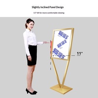 Papan Display Billboard, Papan KT, Stand Tanda Air, Tanda Vertikal, Tiang Lantai, Rangka Besi Custom, Bongkar Pasang
