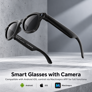 Occhiali Smart con Fotocamera AI <span class=keywords><strong>da</strong></span> 8MP, Set di Tre Lenti, Ricarica Magnetica, Funzione di Chiamata, Foto e Video, Dispositivo Indossabile - Product Image 2