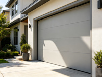 Porte de garage sectionnelle en acier, élégante, avec isolation thermique, surface finie, plusieurs couleurs au choix