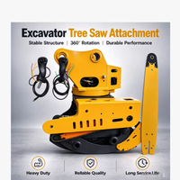 Grappin à chaîne pour excavatrice hydraulique, accessoire de scie à bois, compatible avec les modèles 312 et 320, avec rotation à 360 degrés