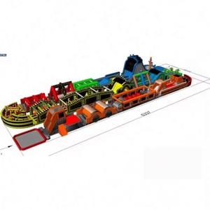 Équipement de parcours d'obstacles extérieur personnalisé |   Château gonflable géant <span class=keywords><strong>commercial</strong></span> pour adultes - Product Image 2