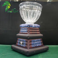 Trophée gonflable personnalisé réaliste pour événements, publicité sur le thème, coupe-trophée en PVC transparent, ballon, accessoire d'activité
