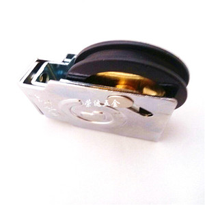 Roulette de porte et fenêtre en alliage d'aluminium Jin Aoding avec roue noire pour porte coulissante et mobilier de fenêtre, décoration intérieure - Product Image 1