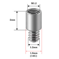 ASTM F136 Titanium Piercing Extension Rod Internal Thread for Lip Tongue Ear Navel Tragus Piercing Jewelry Accessories Wholesale