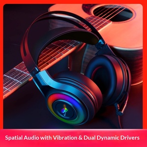 <span class=keywords><strong>Casque</strong></span> <span class=keywords><strong>filaire</strong></span> professionnel pour e-sport 7.1, circum-auriculaire, avec annulation active du <span class=keywords><strong>bruit</strong></span> (ANC), métal, RGB, caisson <span class=keywords><strong>de</strong></span> basses vibrant, commande par bouton - Product Image 4