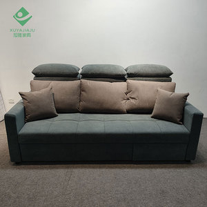 <span class=keywords><strong>Divan</strong></span>-silla plegable de madera moderna, sofá cama de tres asientos, sala de estar, multifunción - Product Image 2