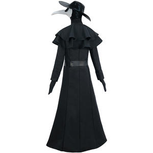 Disfraz de Halloween para parejas, traje de médico de la peste de mediana edad, enfermera de guerra, pico de pájaro, Cosplay, vestido de fiesta de lujo - Product Image 2