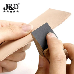 Support de papier abrasif en bois de hêtre pour le ponçage des bords, le façonnage des bords en cuir et le polissage des bords, pour le bricolage manuel - Product Image 3