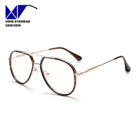 Lunettes optiques métalliques personnalisées OEM, taille 55-15-147, anti-lumière bleue, pour adultes unisexes, MOQ flexible (100 pièces)