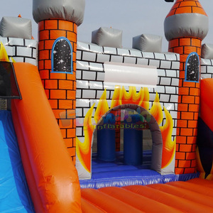 Château gonflable pour enfants Hupfburg Ritterburg, combo château gonflable et toboggan double - Product Image 5