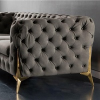 Pied de canapé en fer chromé, hauteur de cm, accessoire de meubles modernes, couleur noir et doré
